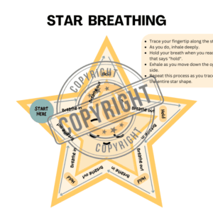 Star Breathing card Emotional Regulation Calming Resource