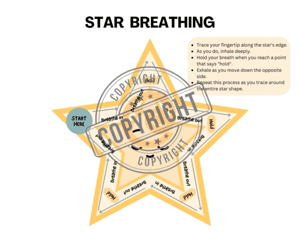 Star Breathing card Emotional Regulation Calming Resource